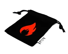 Easy Roller Dice Co. Small Twill Dice Bag - Fire Design
